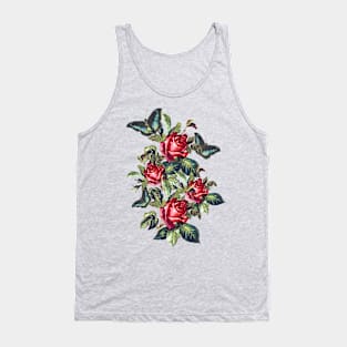 Roses and butterflies Tank Top